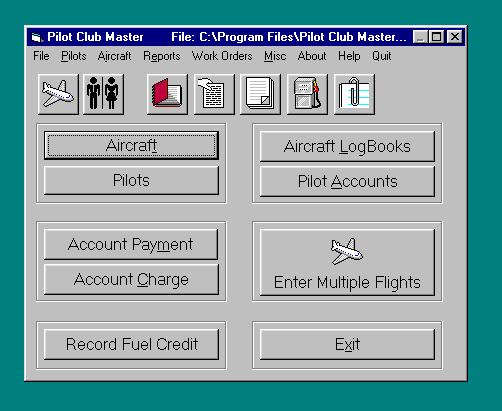 Pilot Club Master - Main Screen
